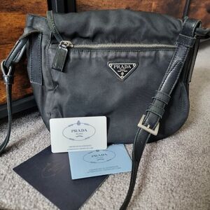 Authentic Prada nylon bag black